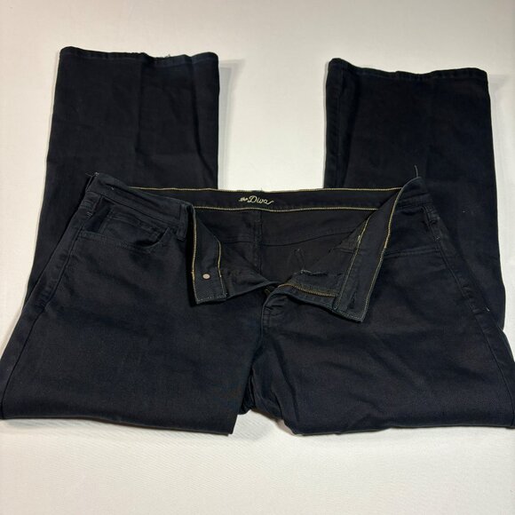 Old Navy Womens Black Denim Jeans Size 16 With Studded Pockets - Picture 2 of 10